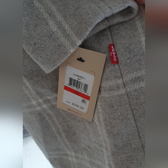 NWT LEVI'S WOOLBLEND COAL XS (CAN FIT S) - Picture 8 of 11
